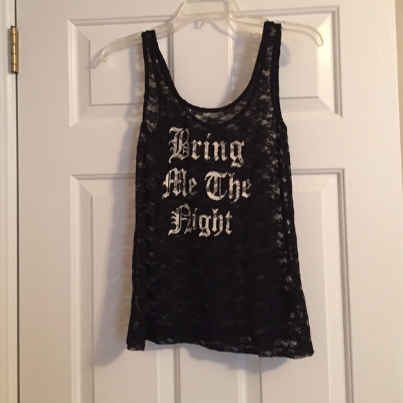 Black lace top - Picture 2 of 3