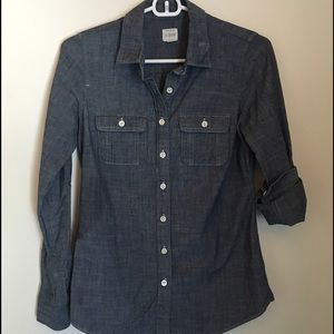 J Crew factory chambray shirt XXS