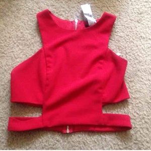 Forever 21 crop top cut out