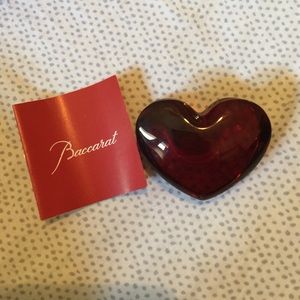 Baccarat Red Heart Paperweight