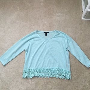 Forever 21 light blue top