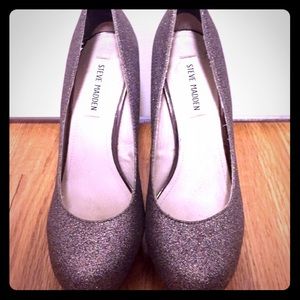 Steve Madden multi-color glitter heels