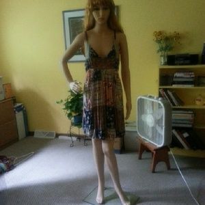 American Rag Patchwork Print Dress size M