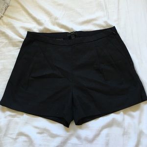J. Crew Black high waisted shorts