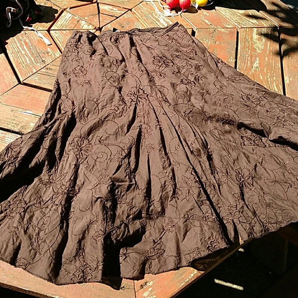 Beautiful chocolate brown skirt