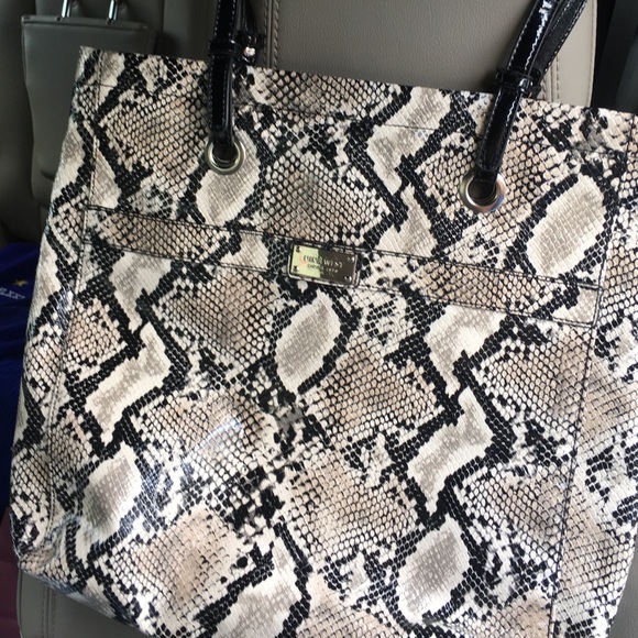RESERVED!!!! Nine West snakeskin tote bag