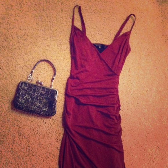Burgundy Dress by Guess