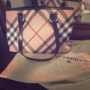 Burberry supernova checked coated canvas tote