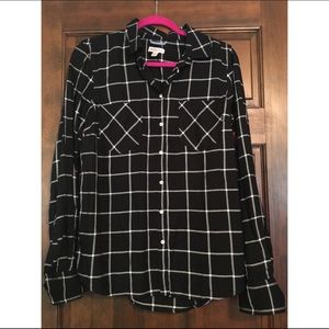 Black and white flannel