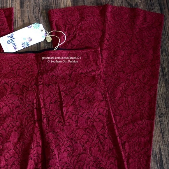SHOW ME YOUR MUMU Pants Lace Bell Bottoms Flares - Picture 2 of 4