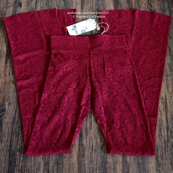 SHOW ME YOUR MUMU Pants Lace Bell Bottoms Flares - Picture 3 of 4