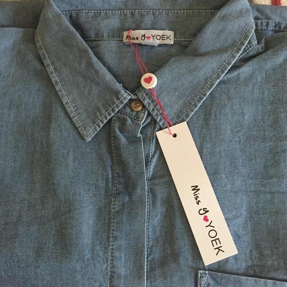*SALE* NWT chambray denim blouse/dress from Yoek - Picture 4 of 4