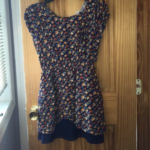 floral patterned multi colored dress from f21!