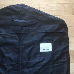 PRADA garment dress bag for storage. Black