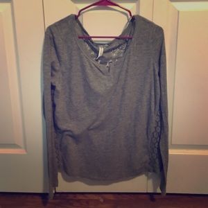 Grey Aeropostale long sleeve shirt