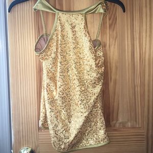 gold dance top from dance wear solutions!