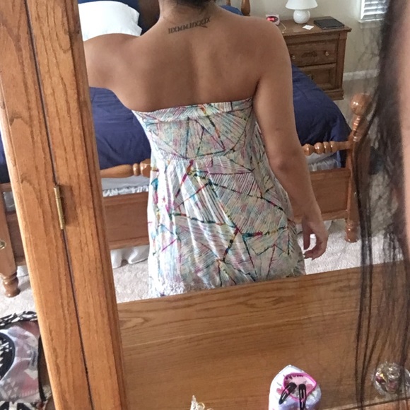PacSun Strapless Flowy Dress - Picture 2 of 4