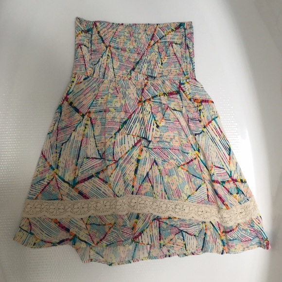 PacSun Strapless Flowy Dress - Picture 3 of 4