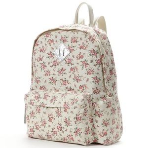 NWOT Candie's Kohl's Floral with Glitter Backpack