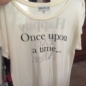 Once Upon A Time Wildfox tee super soft, brand new
