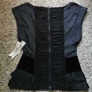 NWT Unique Juicy Couture Tailored Blouse