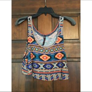 Aztec crop top