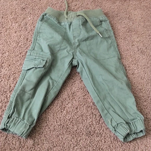 Boys army green cargo
