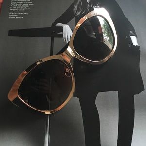 MATTE GOLD CAT EYE SHADES x