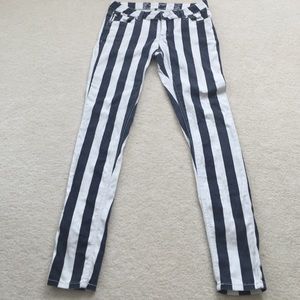 Love Culture Striped Skinny Jeans
