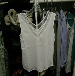 White Deep V Tank