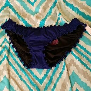 Blue bikini bottoms