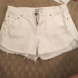 NWOT! white free people shorts
