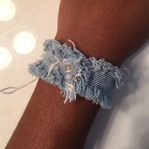 Frayed Denim Bracelet