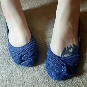 Rocketdog Denim Bow Flats 8