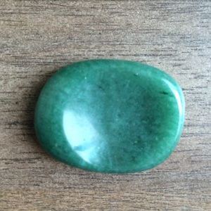 Jade green worry stone, boho, meditation, chakra