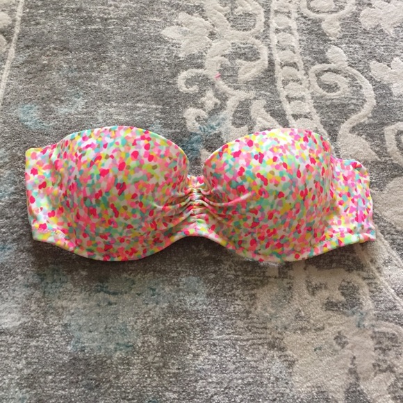 Strapless Victoria secret swim top! Size 34B