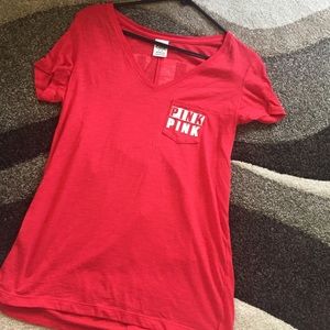 PINK Victoria secret Red Tshirt