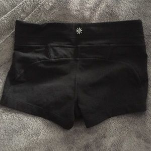 Athleta connect black small shorts