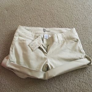 Celebrity pink khaki shorts