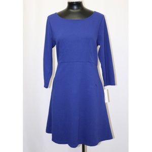 Maison Jules Dress Long Sleeve With Side Pockets
