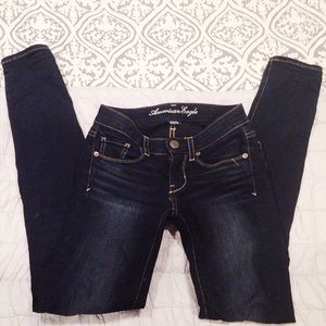 AEO Dark Wash Skinny Jeans