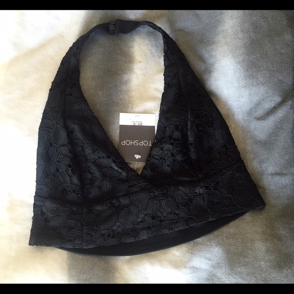 TOPSHOP Halter Lace Bralette