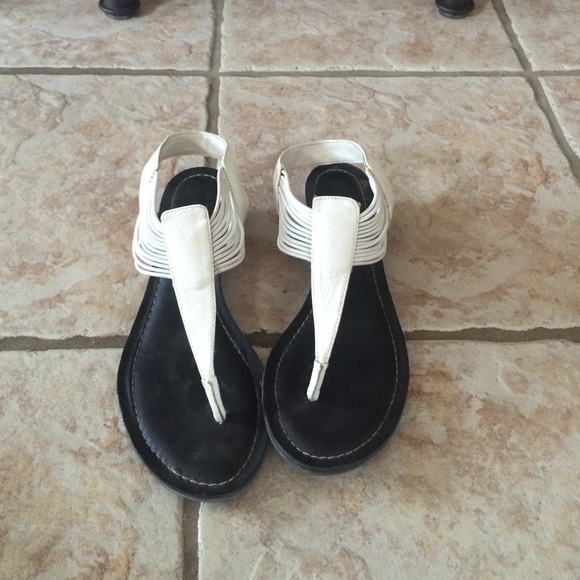 White sandals