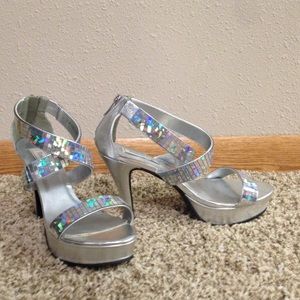 Silver heels