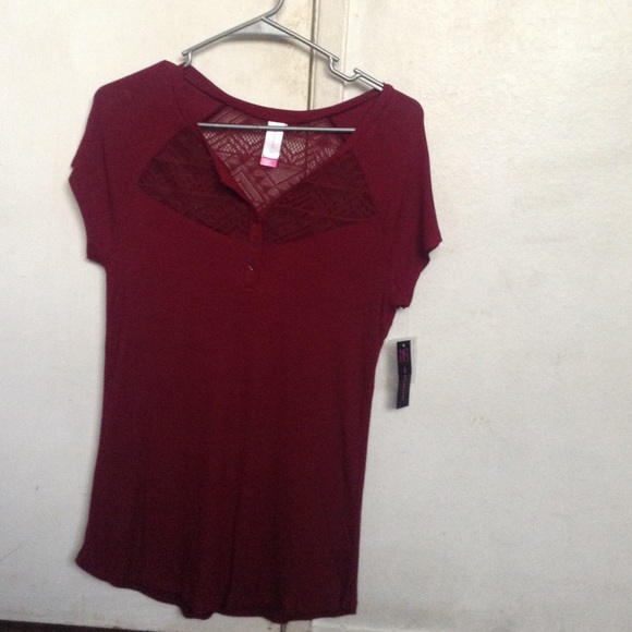 Dark red shirt
