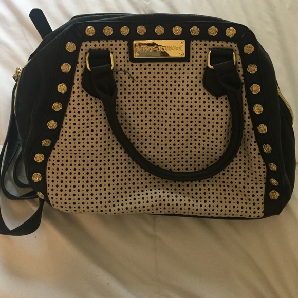 Betsey Johnson Cream and Black Purse