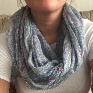 American eagle floral infinity scarf