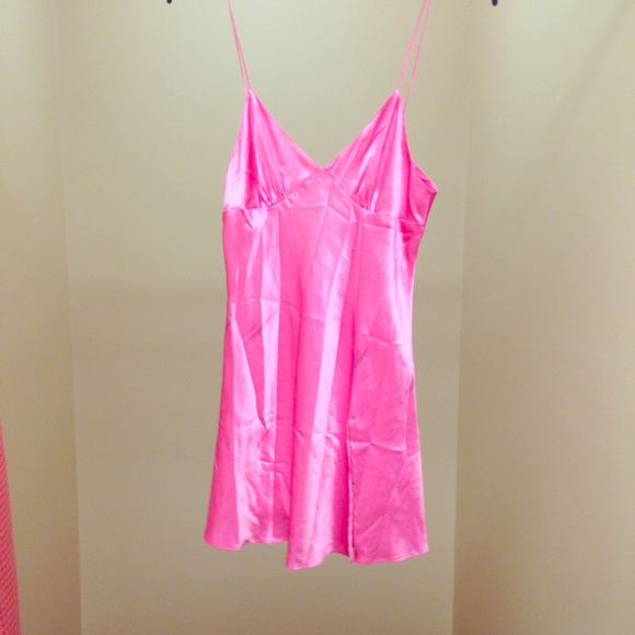 Adorable Pink Satin Teddy