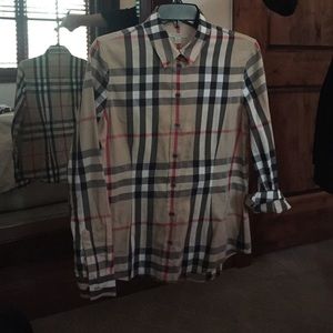 BURBERRY Brit classic button down, women's new
