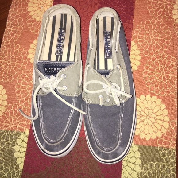 Blue and Green Sperry Top-Sidere
